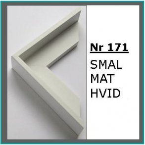Nr 171 Smal Mat Hvid