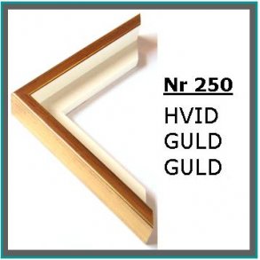Nr 250 Hvid Guld Guld