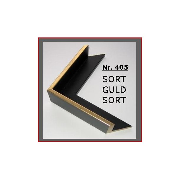 Nr 405 Sort Guld Sort