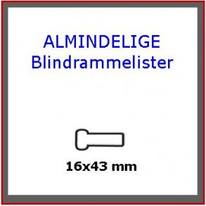 Blindramme lister