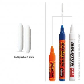 2 stk nye one4all-spidser Calligraphy 2-5mm